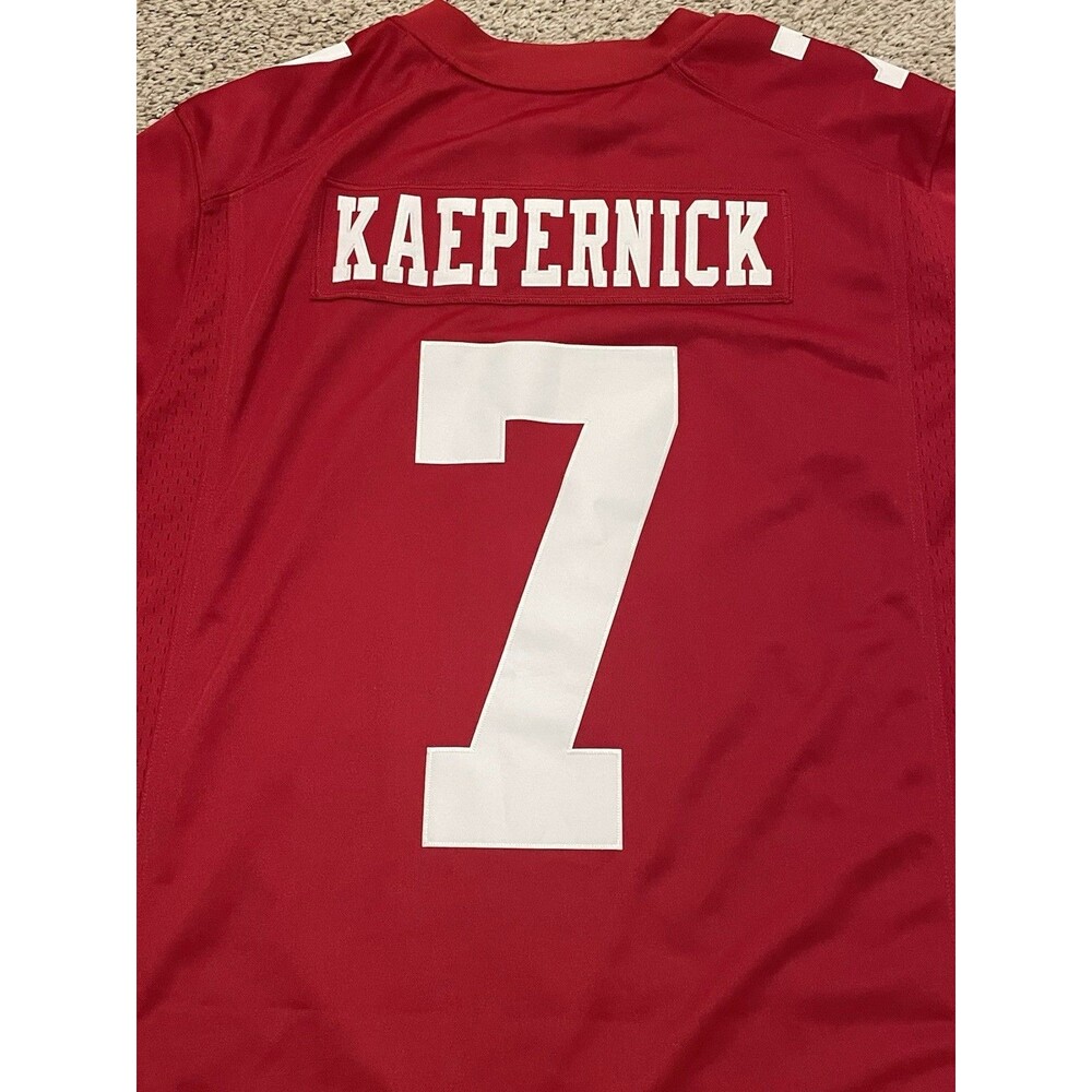 Colin Kaepernick 49ers Nike Elite Jersey Home Scarlet Red Mens Size 48 XL Sewn - Picture 4 of 5